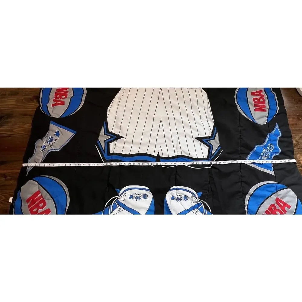 Orlando Magic Vintage Basketball Blue Black NBA Classic Comforter Twin Size